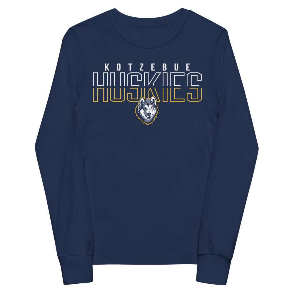 Kotzebue Huskies Youth Super Soft Long Sleeve Tee