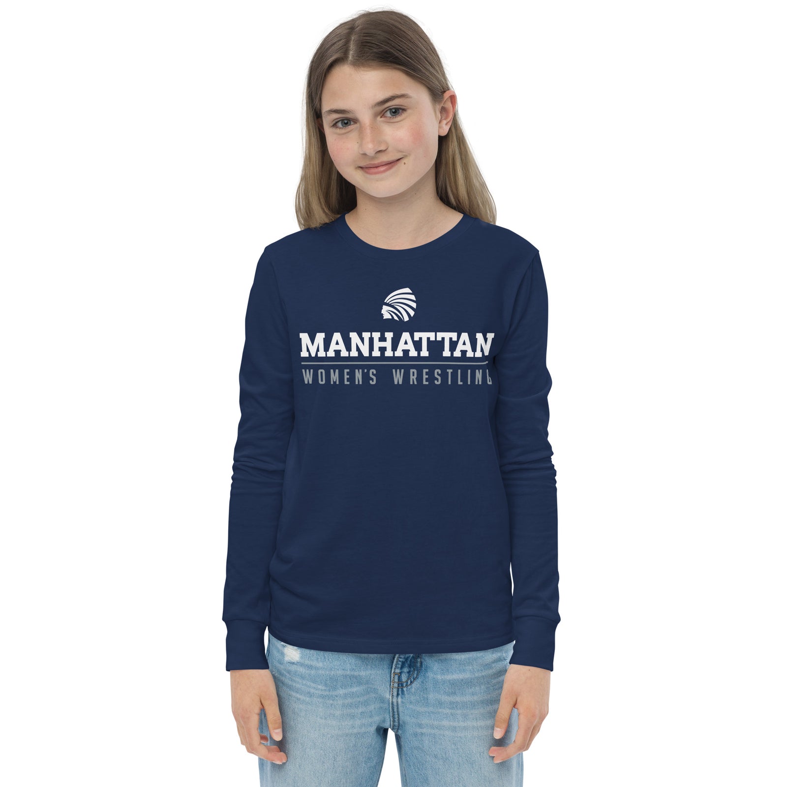 Manhattan Women’s Wrestling Youth long sleeve tee