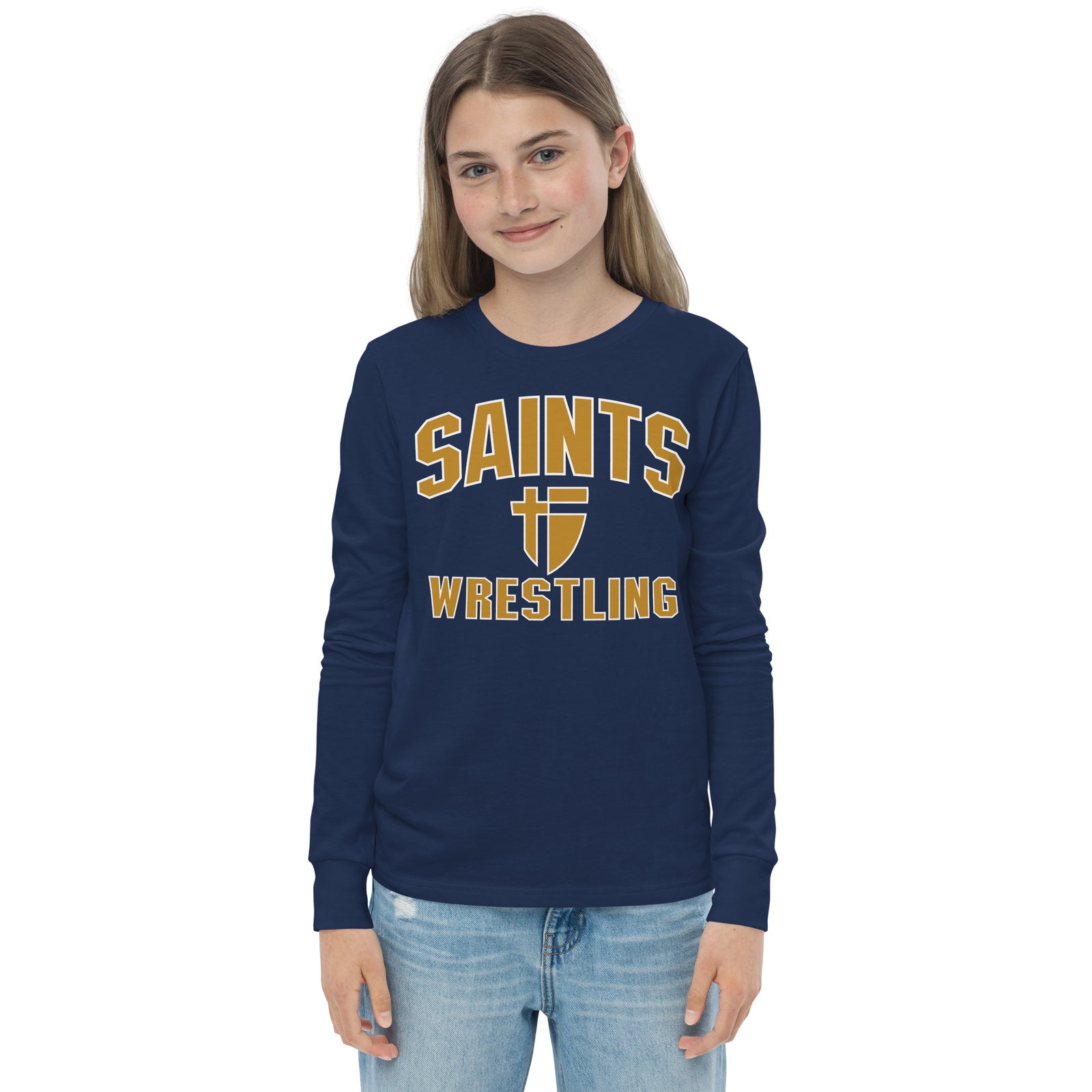 STA Saints Wrestling Youth long sleeve tee