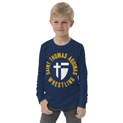 Saint Thomas Aquinas Wrestling Youth long sleeve tee