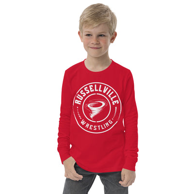 Russellville High School Crusaders Wrestling Youth Super Soft Long Sleeve Tee