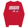 Greater Heights Wrestling 2 Youth long sleeve tee