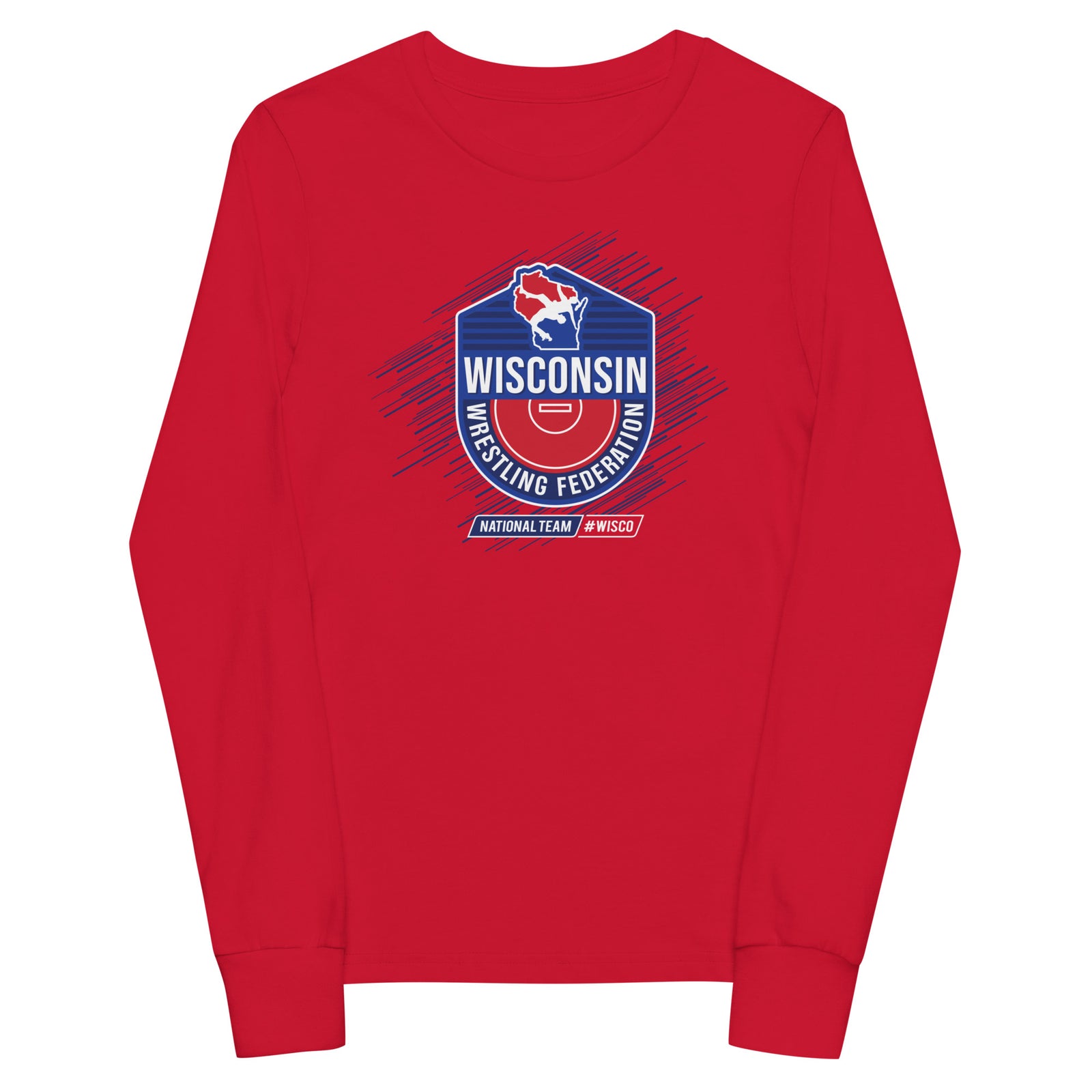 Wisconsin Wrestling Federation Wrestling 2023 WISCO Youth Long Sleeve Tee