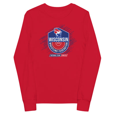 Wisconsin Wrestling Federation Wrestling 2023 WISCO Youth Long Sleeve Tee