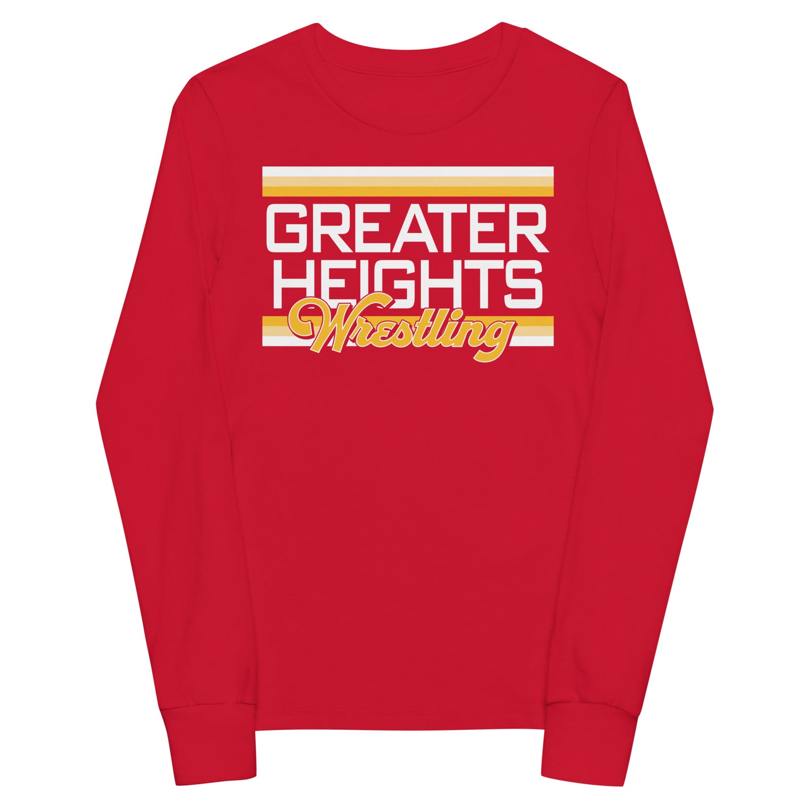 Greater Heights Wrestling Chiefs Youth Long Sleeve Tee