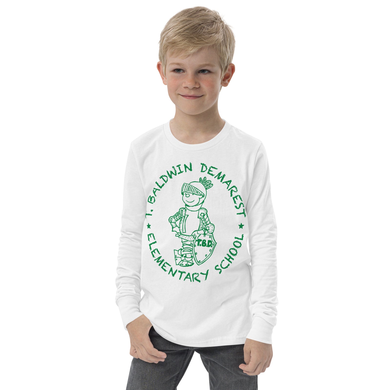 T. Baldwin Demarest Elementary School Youth long sleeve tee