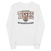 Clay Center Community HS Wrestling White Youth Long Sleeve Tee