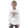 Clay Center Community HS Wrestling White Youth Long Sleeve Tee
