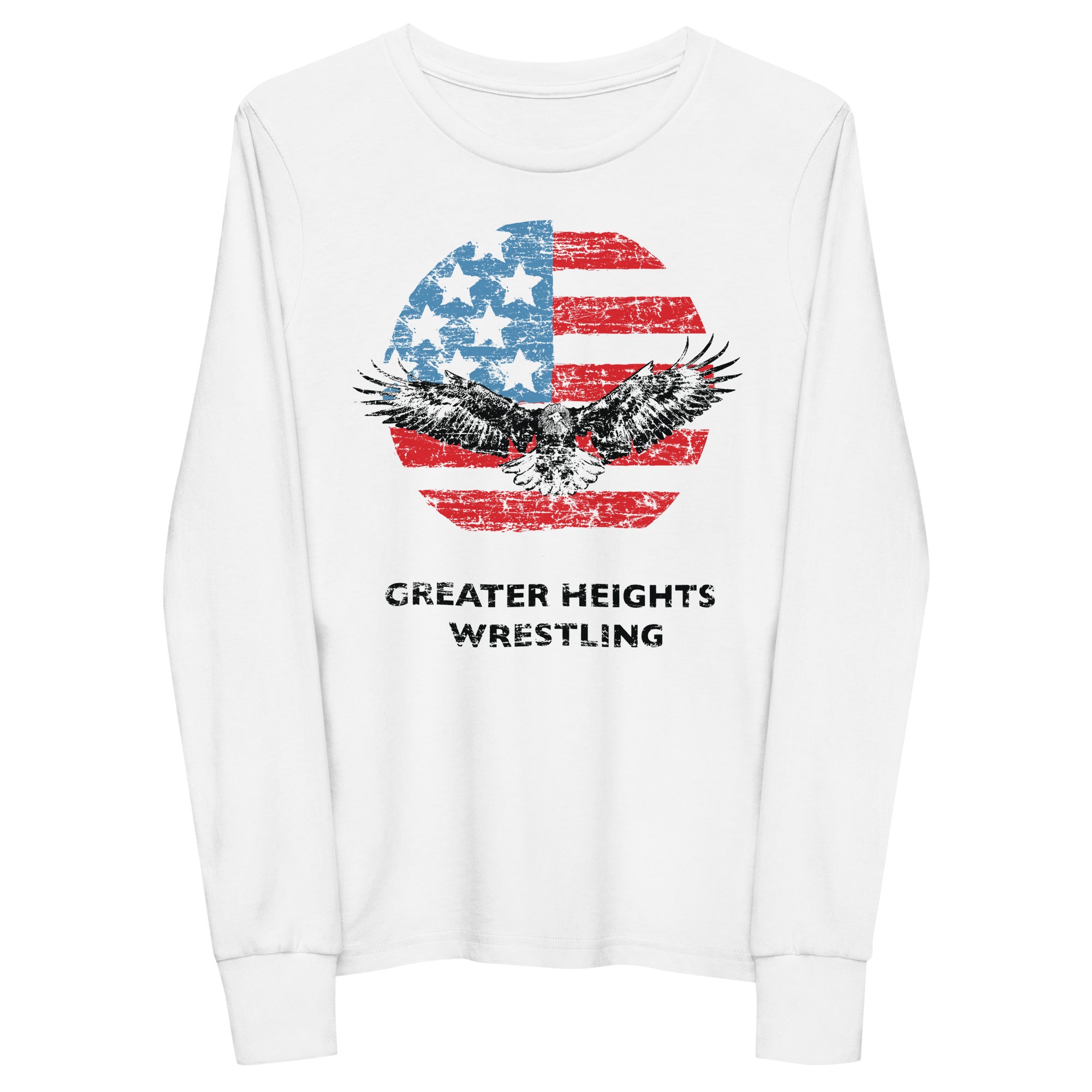 Greater Heights Wrestling Eagle Youth long sleeve tee