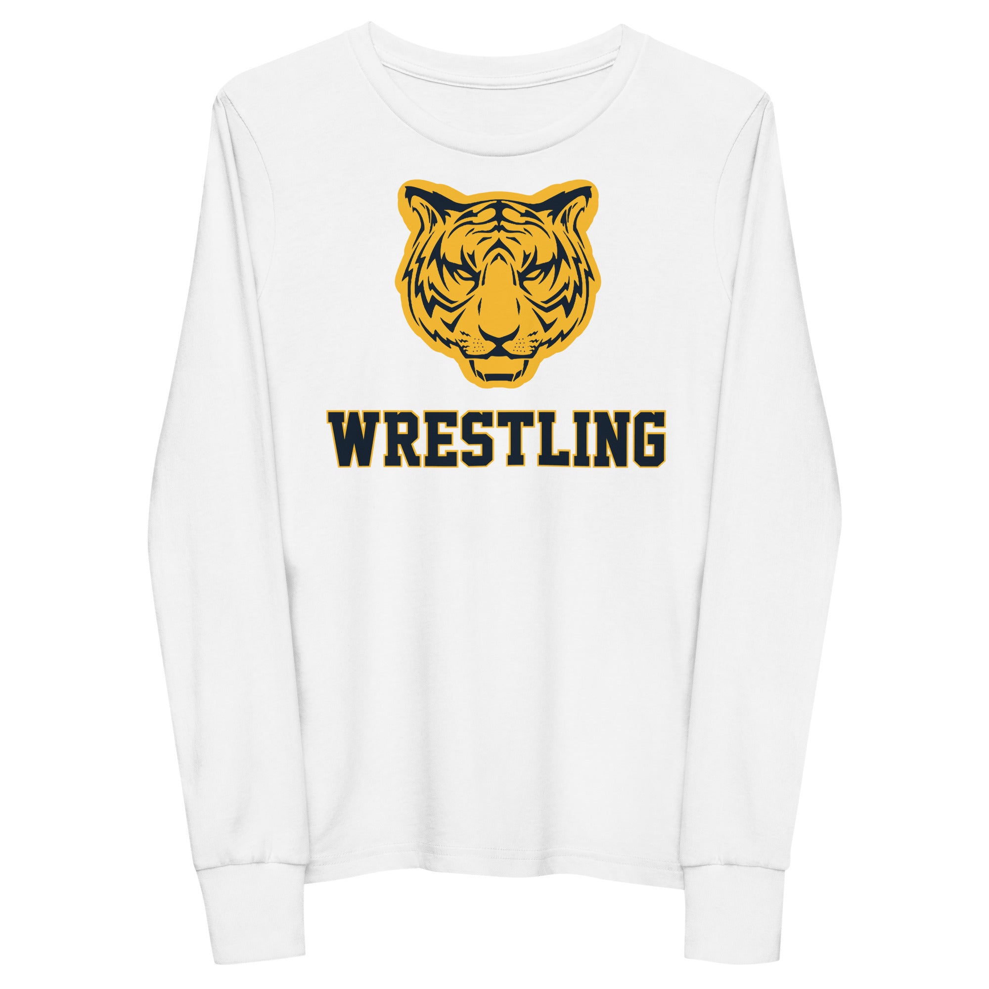 Burlington-Edison HS Wrestling Tiger  Youth Long Sleeve Tee