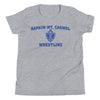 Kapaun Mt. Carmel Wrestling Black/Grey/White Youth Staple Tee