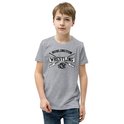 Burlington HS Wrestling Row The Boat (Front + Back) Youth Staple Tee