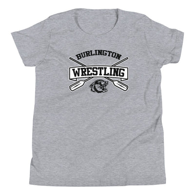 Burlington HS Wrestling Row The Boat (Front + Back) Youth Staple Tee