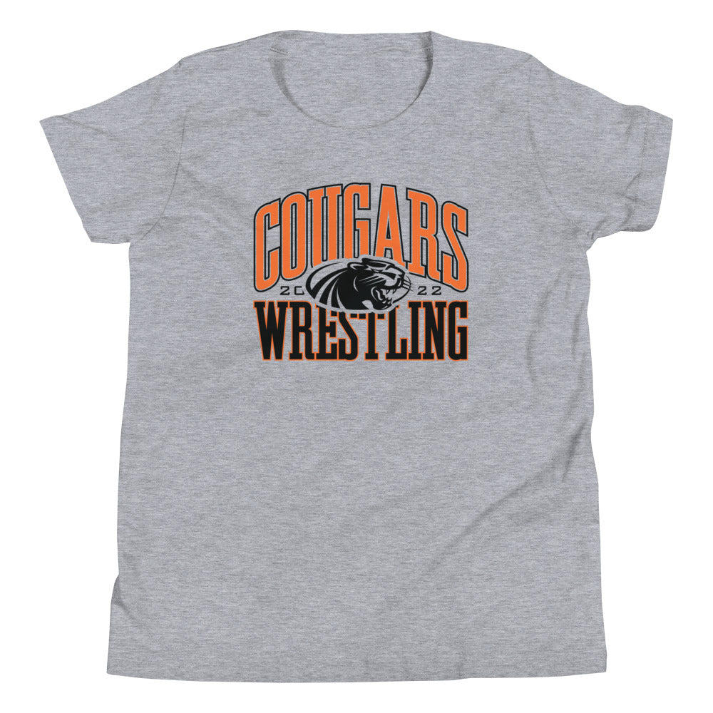 Half Moon Bay Wrestling COUGARS Youth Staple Tee