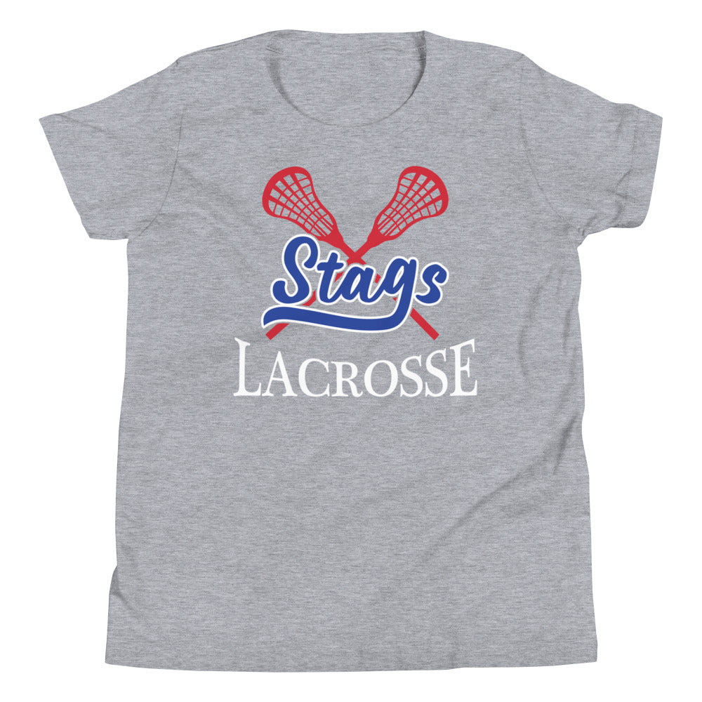 Stags Lacrosse Grey Youth Staple Tee