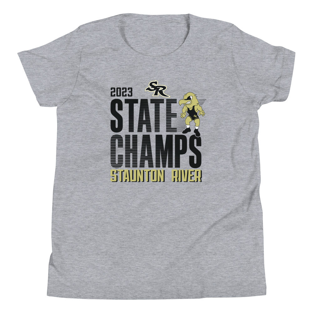 Staunton River State Champs  Grey Youth Staple Tee