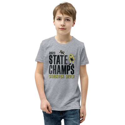 Staunton River State Champs  Grey Youth Staple Tee