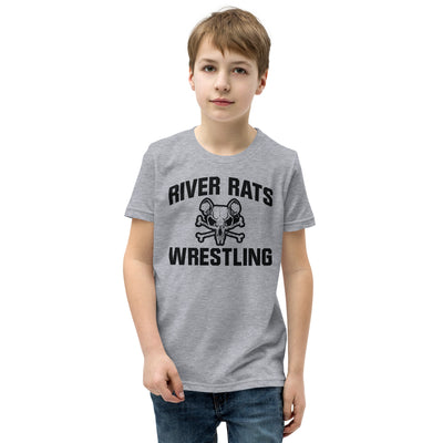 River Rats Wrestling  Grey Youth Staple Tee