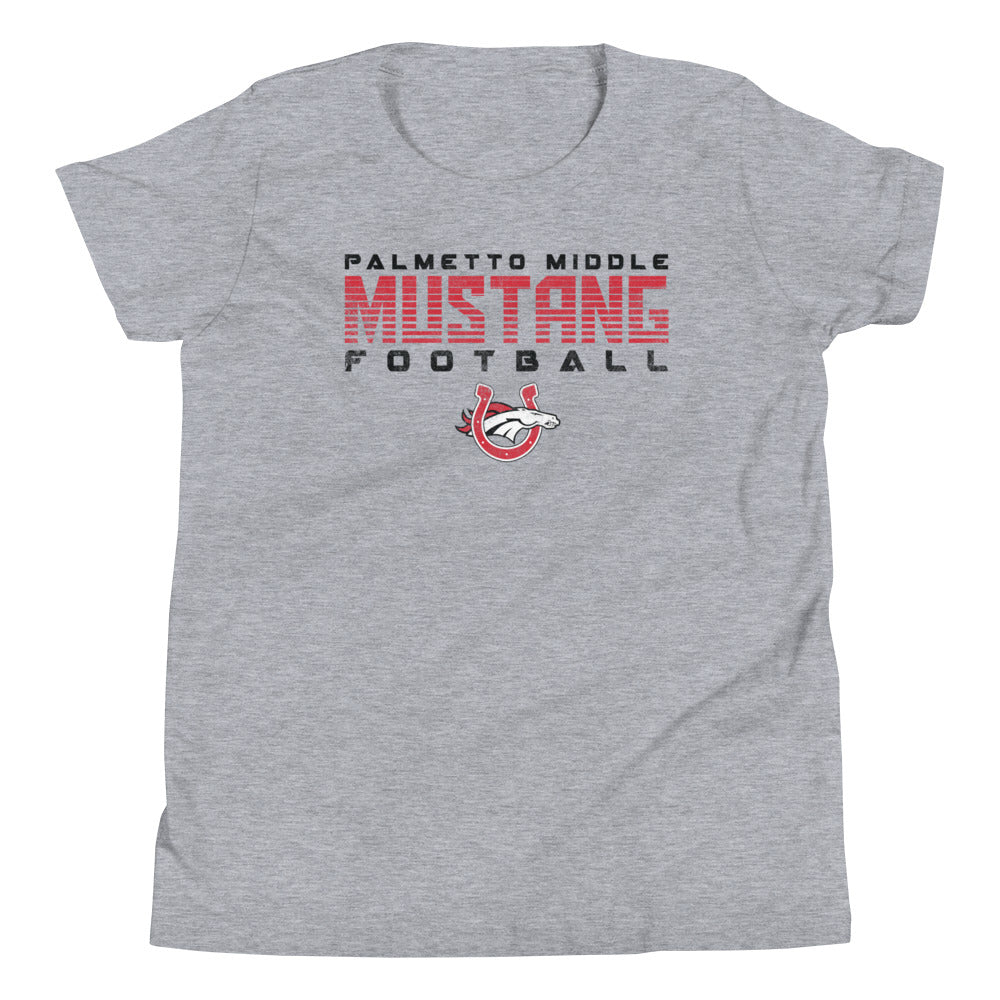 Palmetto Middle Football Grey Youth Staple Tee
