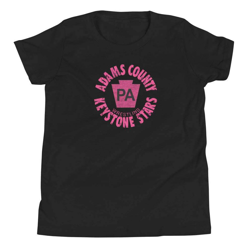Keystone Stars Wrestling Club Pink Youth Staple Tee