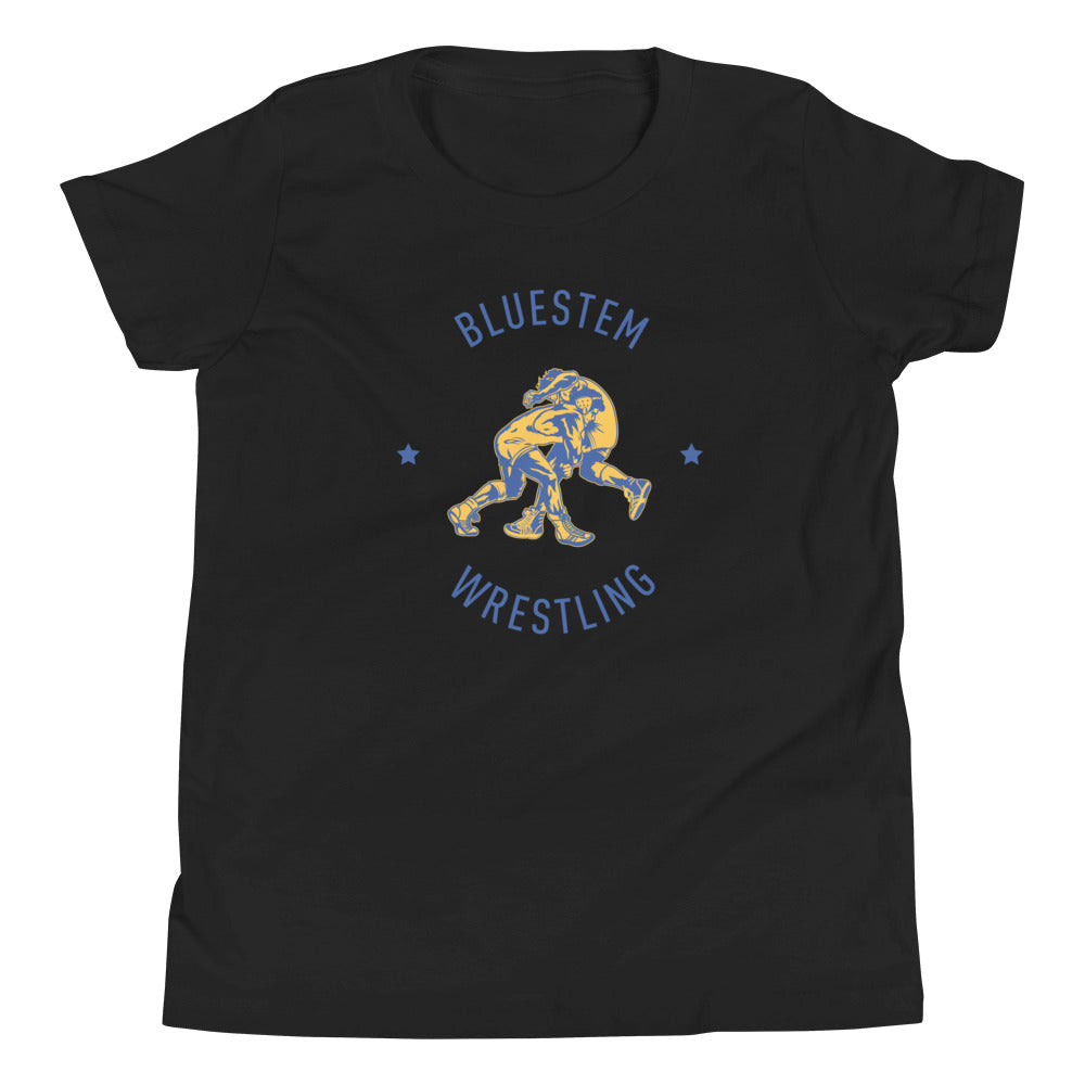Bluestem Wrestling (Front Only) Youth Staple Tee