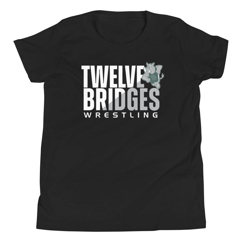Twelve Bridges Wrestling Black Youth Staple Tee