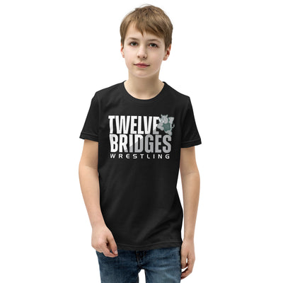 Twelve Bridges Wrestling Black Youth Staple Tee