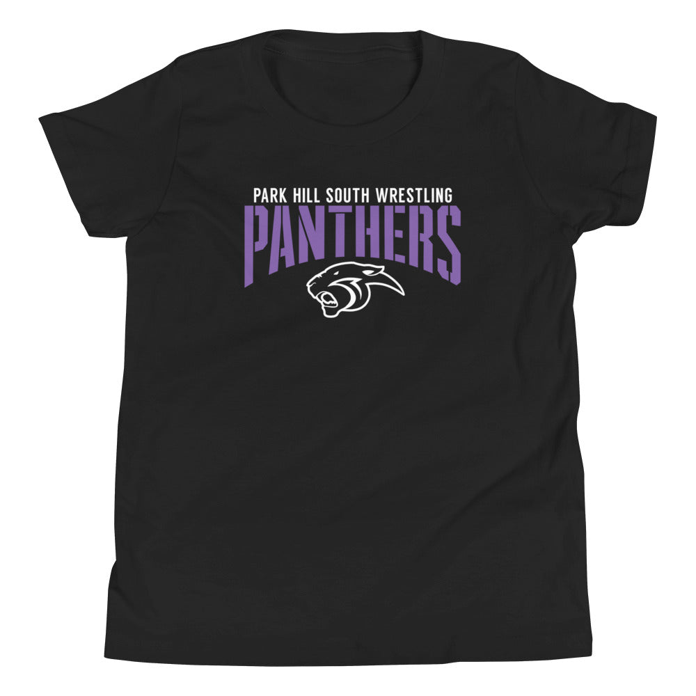 Park Hill South High School Wrestling Panthers Youth Staple Tee