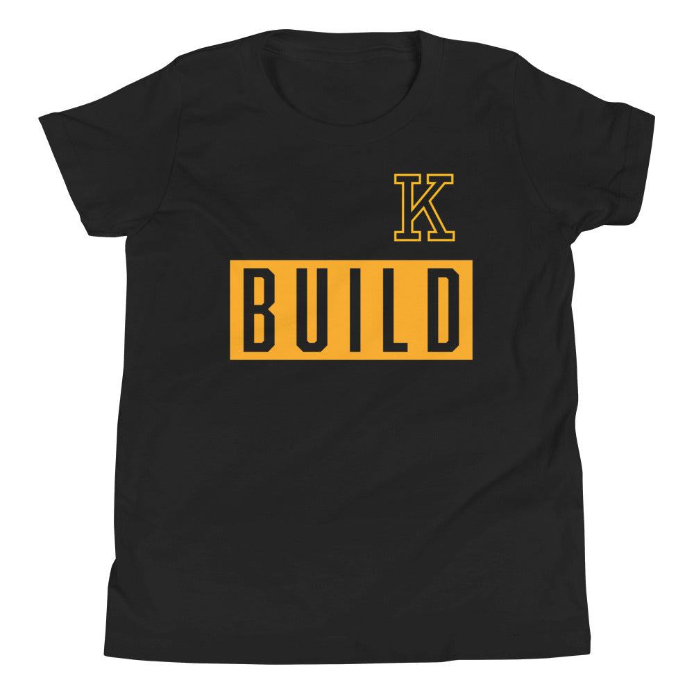 Kearney High School Wrestling K Build Gold Youth Short Sleeve T-Shirt