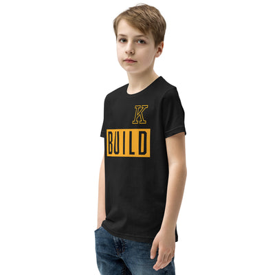 Kearney High School Wrestling K Build Gold Youth Short Sleeve T-Shirt
