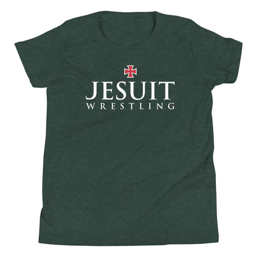 Strake Jesuit Wrestling Forest Youth Staple Tee