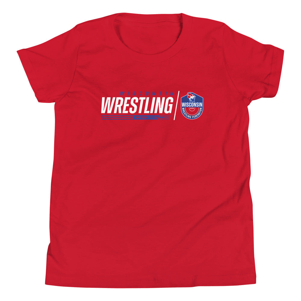 Wisconsin Wrestling Federation Wrestling 2023 Strike Youth Staple Tee