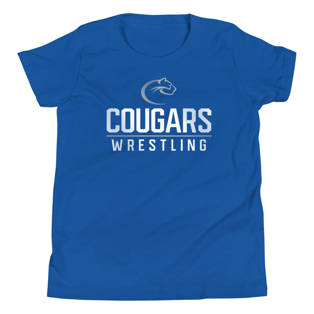 Carroll Wrestling Cougars  Youth Staple Tee