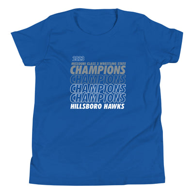 Hillsboro High School  Champions - Royal Youth Staple Tee