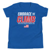 Greater Heights Wrestling Embrace the Climb 3 Youth Staple Tee
