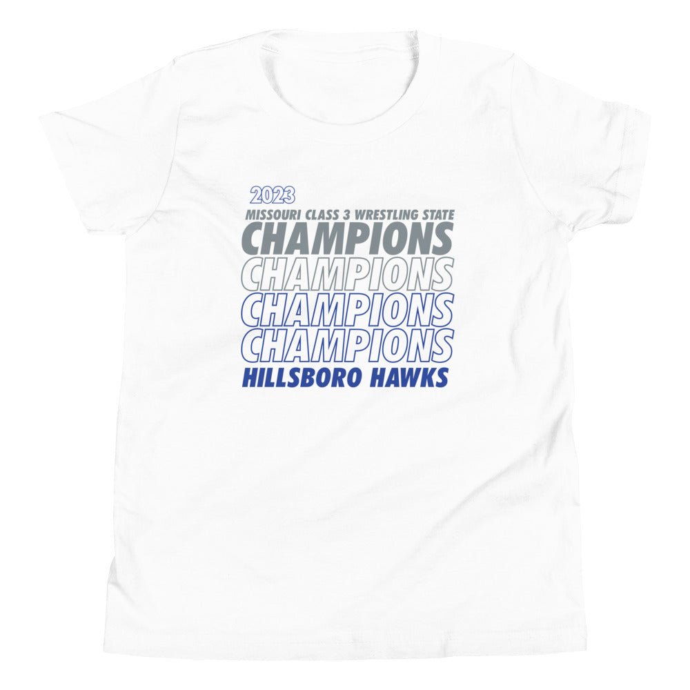 Hillsboro High School  Champions - White  Youth Staple Tee